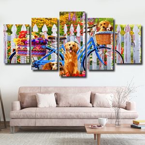 cute dogs Panel paint by numbers