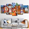 cute halloween puppies Panel paint by numbers