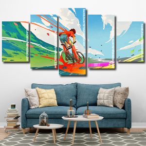 cyclist Art Panel paint by numbers