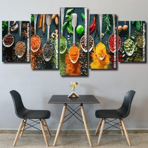 Indian Herbs And Spices panels paint by numbers