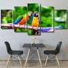 Parrot Couple panels paint by numbers