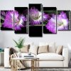 purple Gladiola flowers Panel paint by numbers