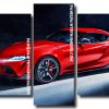 red Toyota GR Supra Panels paint by numbers