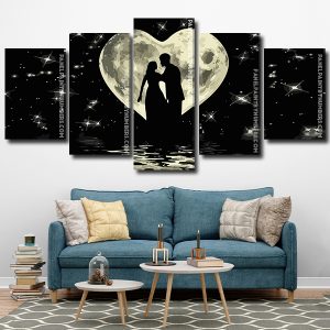 romantic couple Panel paint by numbers