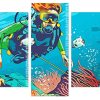 scuba diver panels paint by numbers