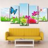 Shiny Spring Flowers And Butterflies panels paint by numbers