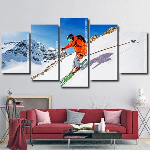 snow skating panels paint by numbers