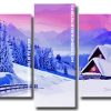 snowy mountains Panels paint by numbers