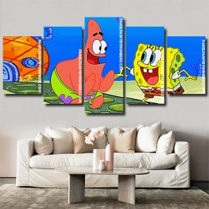 Spongebob And Patrick panels paint by numbers