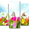 Spring Flowers And Butterflies panels paint by numbers