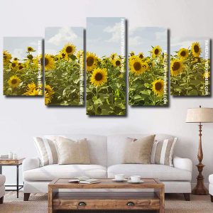 sunflower field Panel paint by numbers