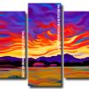 sunset landscape Panels paint by numbers