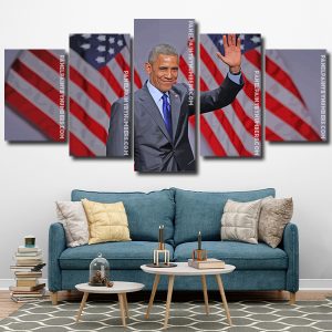 the president Barack Hussein Obama Panel paint by numbers