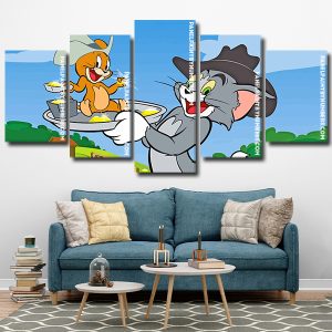 tom and jerry animation Panel paint by numbers