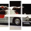 vintage mercedes 300 sl Panels paint by numbers