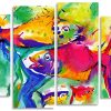 Abstract Fishes Panels paint by numbers