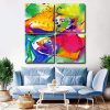 Abstract Fishes Panels paint by numbers