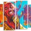 Abstract Kobe Bryant Panels paint by numbers