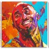 Abstract Kobe Bryant panels paint by numbers