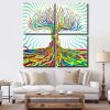 Abstract Matei Apostolescu Tree Panels paint by numbers