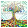 Abstract Matei Apostolescu Tree Panels paint by numbers