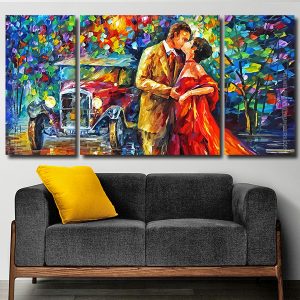 Abstract Romantic Couple panels paint by numbers