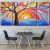 Abstract tree Panel paint by numbers