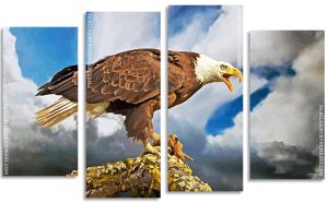 Aesthetic Bald Eagle Panel paint by numbers