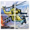 Aesthetic Military Helicopter Panel paint by numbers