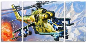 Aesthetic Military Helicopter Panel paint by numbers