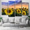 Aesthetic Sunflowers Field panel paint by numbers