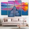 Aesthetic Sunset Seascape panels paint by numbers