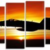 Aircraft Silhouette Panels paint by numbers