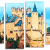 Alcazar de Segovia Castle panels paint by numbers