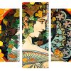 Alphonse Mucha With leaves panels paint by numbers