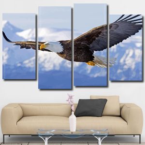 American Bald Eagle Flying Panels paint by numbers