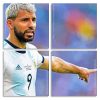 Argentina National Team Sergio Aguero Panel paint by numbers