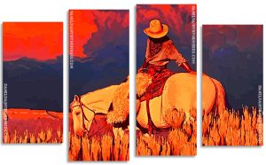 Cowboy Panel paint by numbers