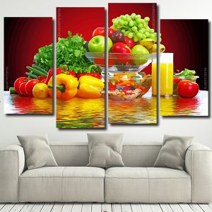 Fruits And Vegetables Panels paint by numbers