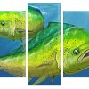 Mahi Mahi Undersea Panels paint by numbers