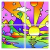 Pop art Sunny day Panels paint by numbers