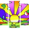 Pop Art Sunny Day panels paint by numbers