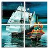 Sailing Pirate Ship In The Ocean panels paint by numbers