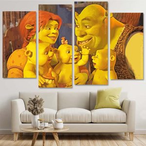 Shrek Family Panels paint by numbers