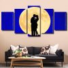 Moon Lovers Silhouette Panels paint by numbers