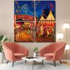 Circus Tentes Panels paint by numbers