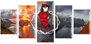 Tohsaka Rin Anime Panel paint by numbers