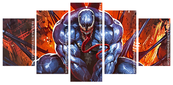 Venom Movie panels paint by numbers