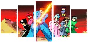 Yu Yu Hakusho Anime Characters Panel paint by numbers