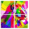 abstract lion Panels paint by numbers